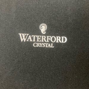 Two Waterford Crystal champagne flutes